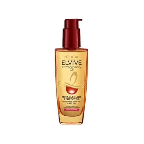 Image of L'Oréal Elvive Extraordinary Oil for Colored Hair, 100ml Nourishing Serum with 6 Flower Extracts for Luminous Shine & Smoothness, Conditiong Treatment & Styling Product
