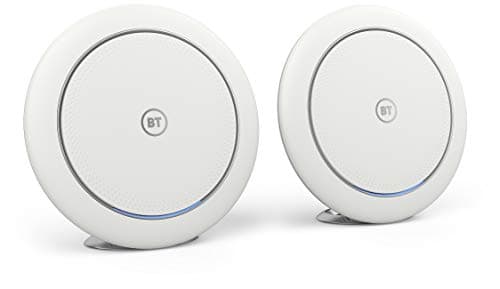 Image of BT Premium Whole Home Wi-Fi, Pack of 2 Discs, Mesh Wi-Fi for seamless, speedy (AX3700) connection, Wi-Fi everywhere in small to medium homes, App for complete control and 3 Year warranty