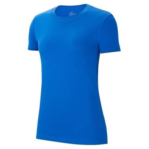 Image of NIKE CZ0903-463 W NK PARK20 SS TEE T-shirt Women's ROYAL BLUE/WHITE Size XS