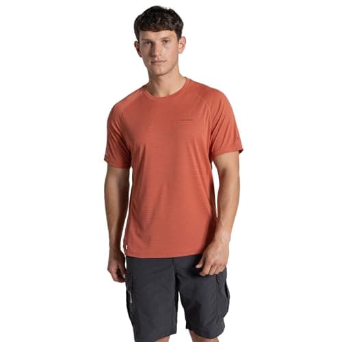 Image of Craghoppers Mens NosiLife SolarShield+ Short Sleeve T-Shirt - Dark Sahara - L