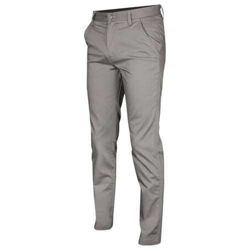Image of Calvin Klein Mens Campus Chino Wicking Stretch Trousers - Soft Grey - 34R