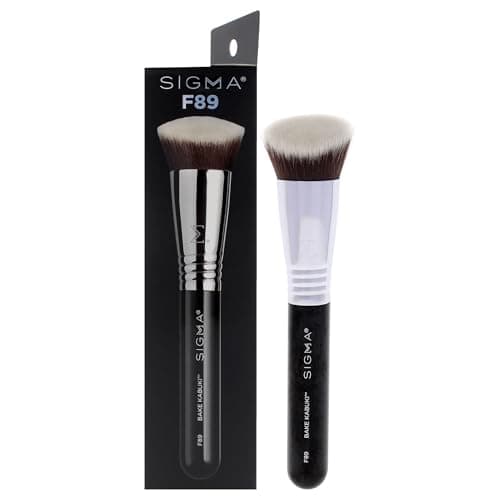 Image of Sigma Beauty F89 Kabuki Brush for Setting Powder - Kabuki Makeup Brush for Baking, Setting Makeup, Loose Mineral Powder - 1.27 Oz