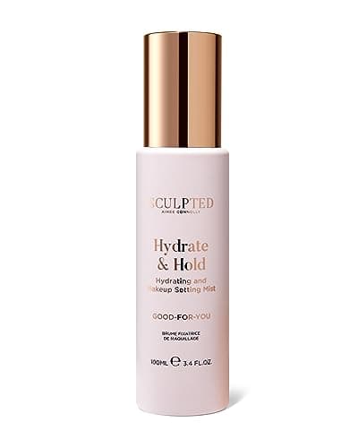 Image of Hydrate & Hold Makeup Setting Spray Mist from Sculpted by Aimee - Long-lasting Fixing Spray, Hyaluronic Acid, Cruelty-Free, Travel-Friendly Hydrating Mist with Lemon Scented Extract, 100ml