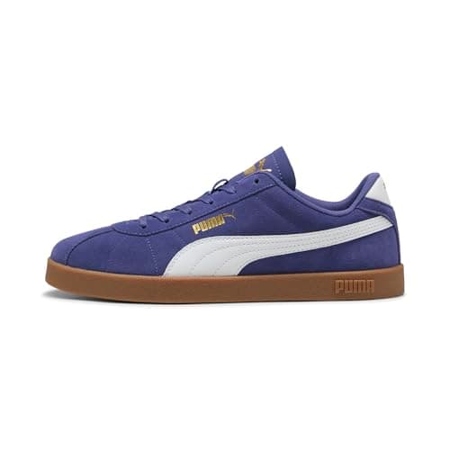 Image of PUMA Unisex Club II Trainers, Blue Crystal-PUMA White-Gum, 3 UK