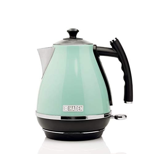 Image of Haden Cotswold Green Kettle - Lightweight - Easy To Clean - 3KW Fast Boil, Stainless Steel Electric Kettle, 360° Base, Boil-Dry Protection - Retro Style Kettle and Toaster Sets