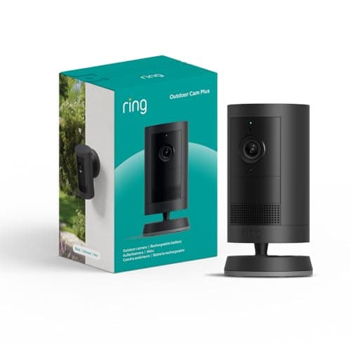 Image of Ring Outdoor Camera Plus (newest gen) Battery | Wide-Angle 2K Video with Ring Vision I DIY Wireless Outdoor Security Camera | alternative to CCTV system I 30-day free trial of Ring Subscription Plan