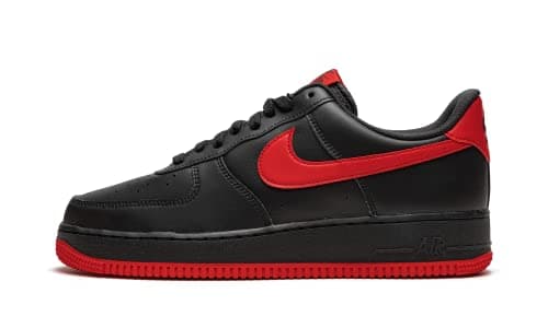 Image of Nike Mens Air Force 1 '07 An20, Black/Red, 12