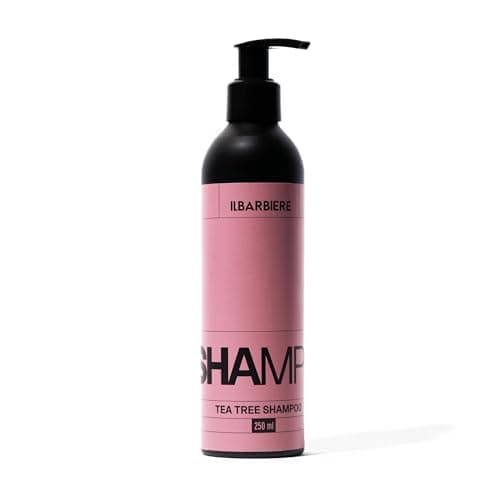 Image of IL BARBIERE Tea Tree Shampoo for Men 250ml SHAMPO - Hair Shampoo for Itchy Scalp Haircare - Daily Treatment Tea Tree Oil Shampoo Sulfate Vegan & Cruelty Free - Beard Wash Hair Products for Women & Men