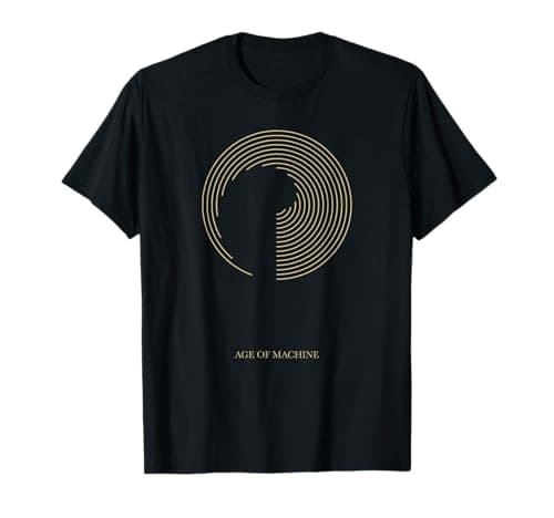 Image of Greta Van Fleet Official Age Of Machine Black T-Shirt
