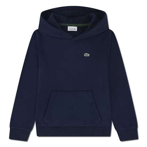 Image of Lacoste Boys' Core Fleece Pullover Hoodie, blue (navy blue), 14