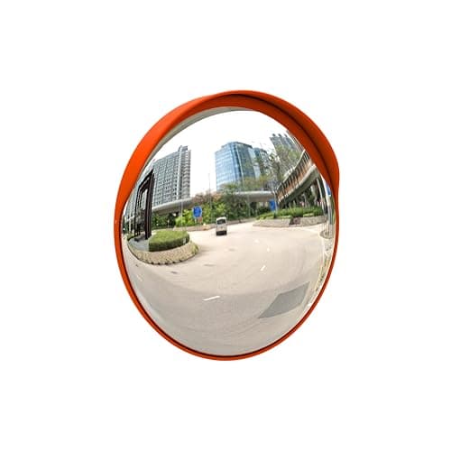 Image of BERRY Safety Convex Mirror - 45CM | Round Safety Convex Mirror for Driveway | Wide Angle Visible High-Definition Convex Security Mirror with Plastic Body (1)