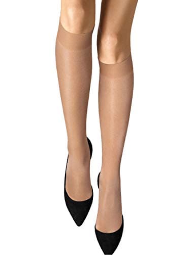 Image of Wolford Satin Touch Knee Highs 3 for 2-Gobi-Medium