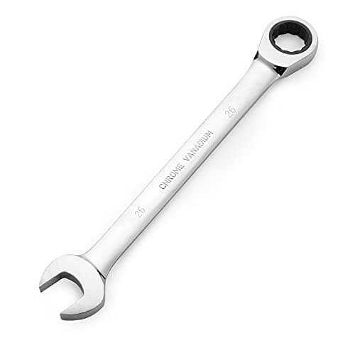 Image of FLZOSPER 6-32mm Metric Ratchet Wrench,Box End Head 72-Tooth Ratcheting Combination Wrench Spanner (26mm)