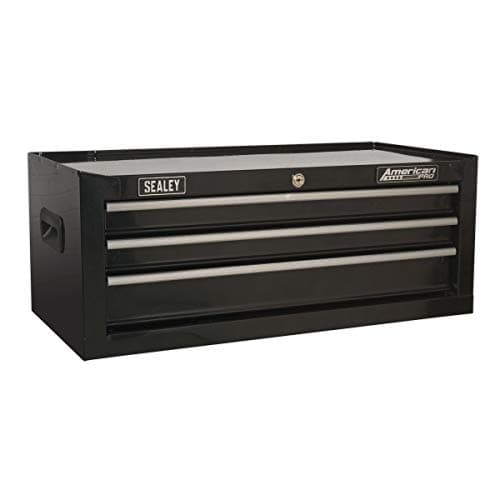 Image of Sealey Ap223B Mid-Box 3 Drawer With Ball Bearing Runners - Black