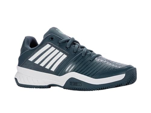 Image of K-Swiss Performance Court Express HB, Tennis Shoes, Indian Teal/White/Aqua Splash,
