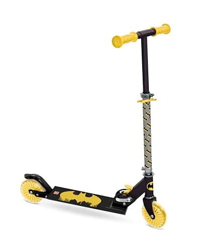 Image of Mondo Toys Batman Aluminium Scooter – Foldable 2‑Wheel Kids’ Scooter with Extra‑Grip Platform & Adjustable Handlebar – Model 28819