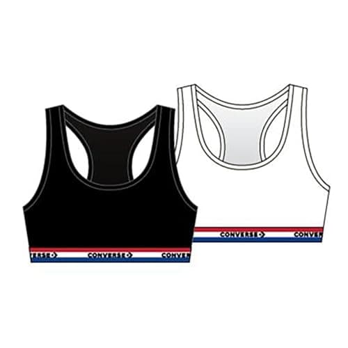 Image of Converse Women's Sports Bra, Black, 13 Years