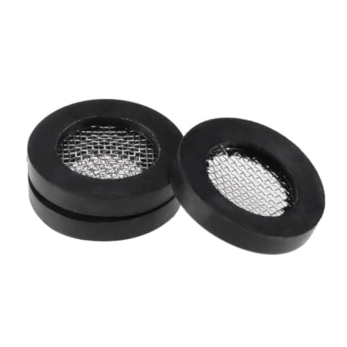 Image of TOP-VIGOR 3Pcs Rubber Flat Washers 19mm OD 12mm ID 3mm Thickness with Stainless Steel Filter, O Ring with Mesh Washer Seal for Shower Hose Faucet Pipe Water Hose