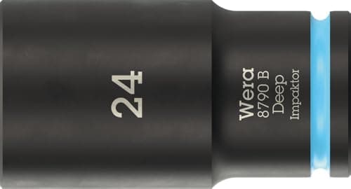 Image of Wera 8790 B Impaktor Deep Socket with 3/8" Drive, 24 mm - 05005563001