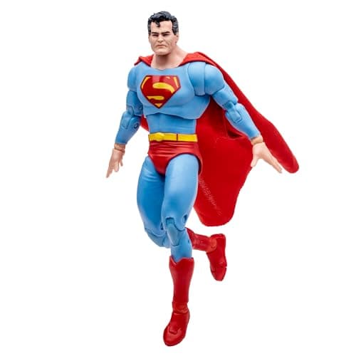 Image of McFarlane DC Build-A 7" Figures - Crisis on Infinite Earths Superman (Gold Label), Ultra Articulation with Collectible Art Card and Display Base