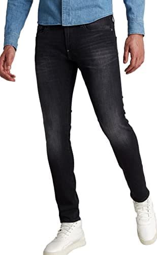 Image of G-STAR Men's Revend Skinny Jeans, Blue (medium aged faded 51010-A634-A592), 32W / 36L