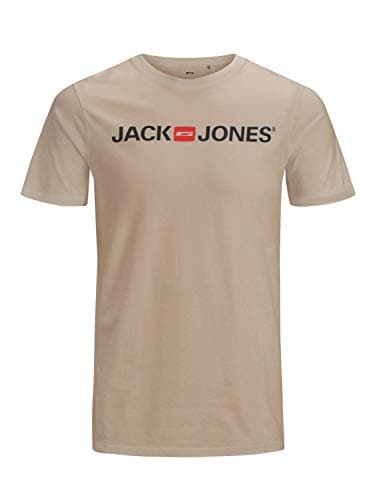 Image of JACK & JONES Men’s T-Shirt, Beige (Crockery), 3XL