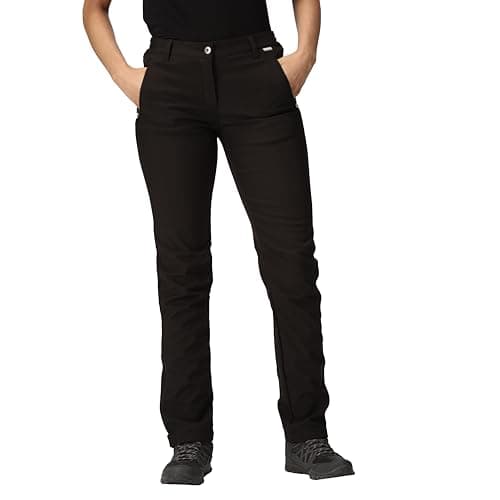 Image of Regatta Women's Geo II Softshell Walking Trousers Black