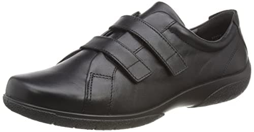 Image of Hotter Womens Leap II Wide Fashion Shoes Black 8