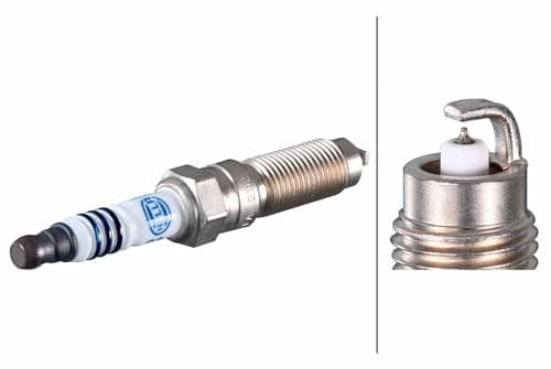 Image of HELLA 8EH 188 706-901 Spark Plug - Spanner Size: 14 - Thread Length: 28mm - Electrode Gap: 0.65mm