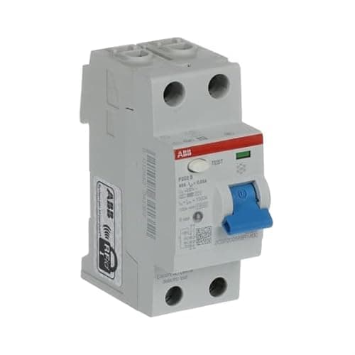 Image of ABB Protecta Plus F202 B-40/0.03 Residual Current Circuit Breaker • 2 Pole • 40A • Type B • 30mA • RCCB • DIN Rail • F200 Series • Earth Fault Protection • 2CSF202568R1400