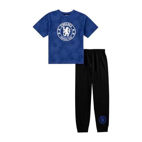 Image of Chelsea F.C Boys Pyjamas Pjs For Boys | Football Gifts for Boys | Official Merchandise Clothing Nightwear 5-6 years Blue