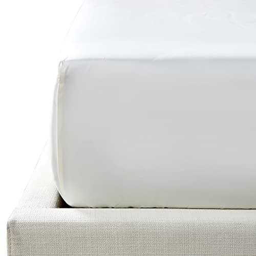 Image of NTBAY 500 Thread Count 100% Egyptian Cotton Double Fitted Sheet, Super Soft Cozy and Breathable Deep 12" / 30cm Fitted Bed Sheet, White