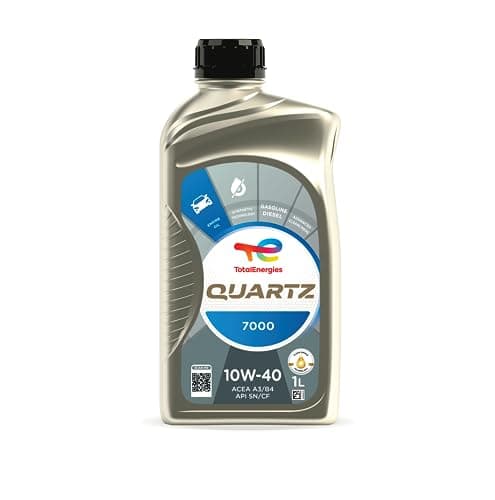 Image of TotalEnergies Quartz 7000 10W40 Engine Oil - ACEA A3/B4, API SN/CF - Clean-Shield Technology - Synthetic Based Motor Oil Lubricant - 1L