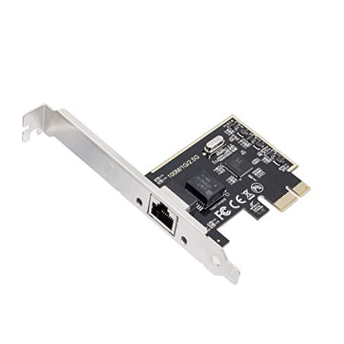 Image of IO Crest 2.5 Gigabit Ethernet PCI Express PCI-E Network Controller Card 10/100/1000/25000 Mbps RJ45 LAN Adapter Converter for Desktop PC (SI-PEX24059)