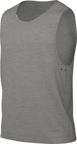 Image of NIKE DV9833-097 M NK DF Primary STMT Tank Vest Men's DK Grey Heather/HTR/Smoke Grey Size L