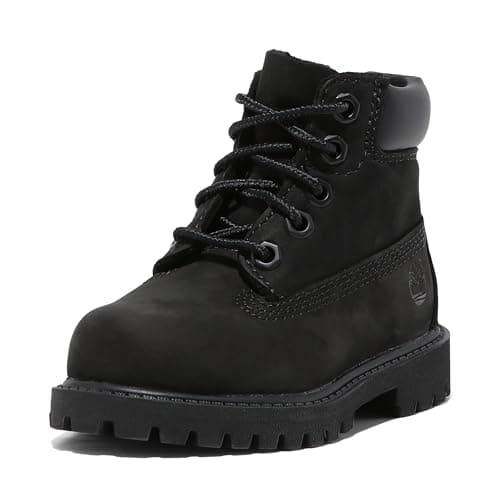 Image of Timberland Boy's 6" Premium Waterproof Fashion Boot, Black-new 2024, 3.5 US Little Kid