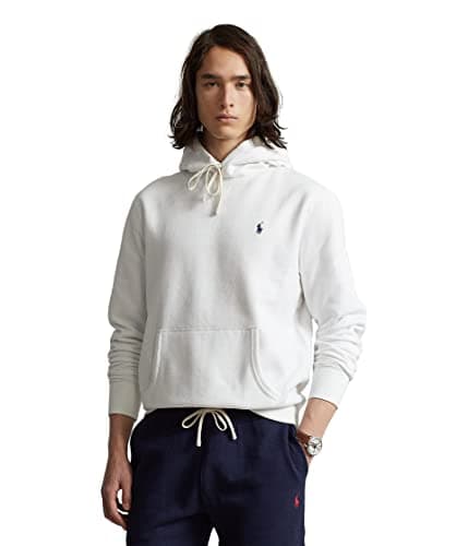 Image of POLO RALPH LAUREN Men's Long Sleeve Fleece Sweatshirt, White, XL