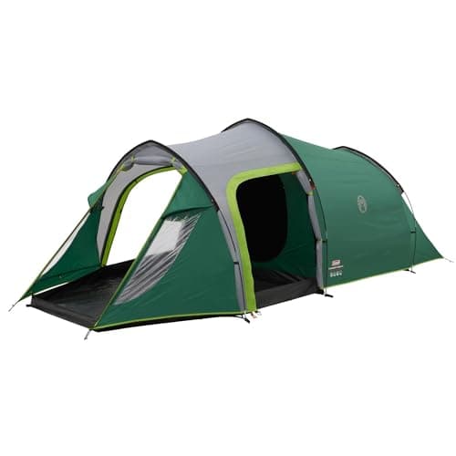 Image of Coleman Chimney Rock 3 Plus Tent, 3 person tunnel tent, 3 man camping tent, large darkened sleeping cabin blocks up to 99% of sunlight, waterproof HH 4.500 mm