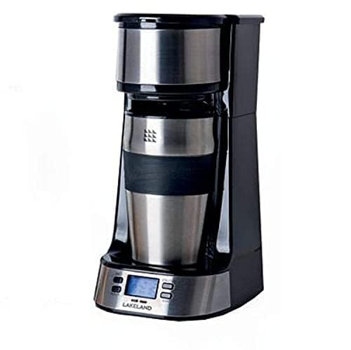 Image of lakeland Digital To Go Coffee Machine With Travel Mug – Automatic Filter Coffee Machine Brews 1 Cup