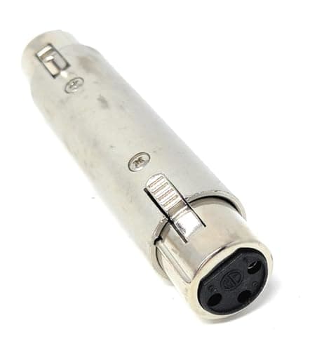 Image of DRUT 1pcs. XLR to XLR Adapter – 3-Pin Female to Female (F-F) Connector, Coupler & Gender Changer for Microphone, AV, Audio & Video Equipment