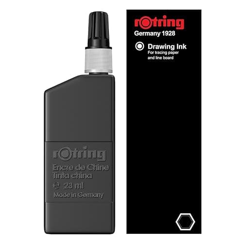 Image of rOtring Isograph Bottled Liquid Ink | Black | 23 ml Fountain Pen Ink