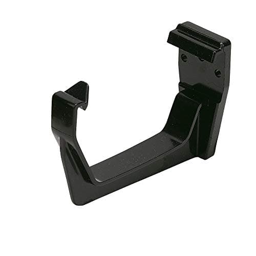 Image of PK of 3 x RKS1B (Black) FLOPLAST Fascia Gutter Bracket for 114mm Square Gutter System