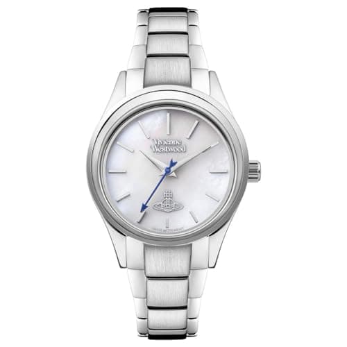 Image of Vivienne Westwood Holloway Girl's Quartz Watch with Silver Dial Analogue Display and Silver Stainless Steel Bracelet VV111SL