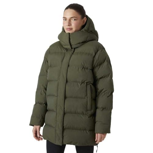 Image of Helly-Hansen Women's Standard Aspire Puffy Parka, 432 Utility Green, X-Large