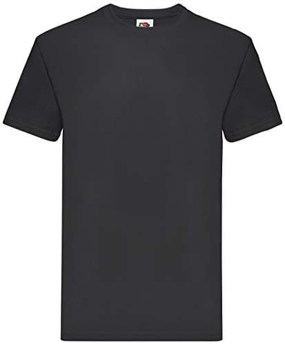 Image of Fruit of the Loom Men's Super Premium Short Sleeve T-Shirt, Black, XXX-Large