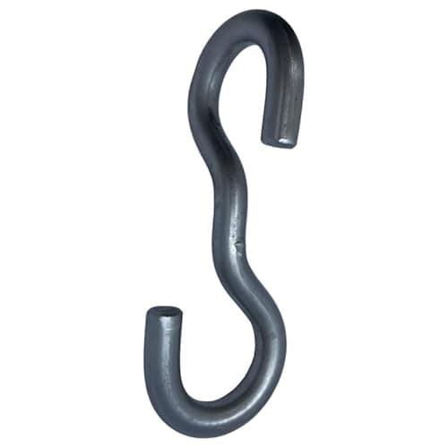 Image of Twisted S Hook - 90 Degree Mid Bend T316 (A4) Marine Grade Stainless Steel (9 mm) - Pack Size : 1