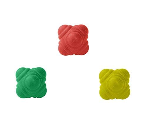 Image of GSI Bounce Reaction Balls for Agility Reflex Speed Fitness Outdoor and Coordination Training (72 mm) (3 Pack)