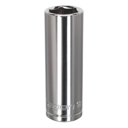 Image of Sealey WallDrive Socket 18mm Deep 1/2"Sq Drive - S0674