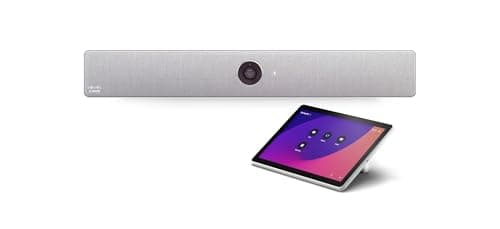 Image of Cisco Webex Room Kit Mini Video Conferencing System – 4K UltraHD Camera, 5x Zoom, 10.1” Room Navigator Touch Controller, Speaker & Mics, AI Powered, GbE, WIFI, Bluetooth, H.264 (Renewed)