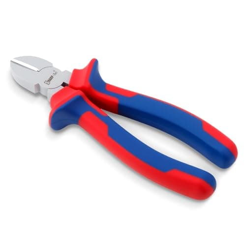 Image of Sharp-tec Wire Cutters, 160mm Side Cutters with Anti-Slip Handle, 6-inch Professional Diagonal Cutting Pliers for DIY, Household, Workshop, Blue